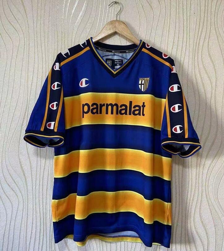 2002-03 Parma Calcio Retro Home Kit Soccer Jersey